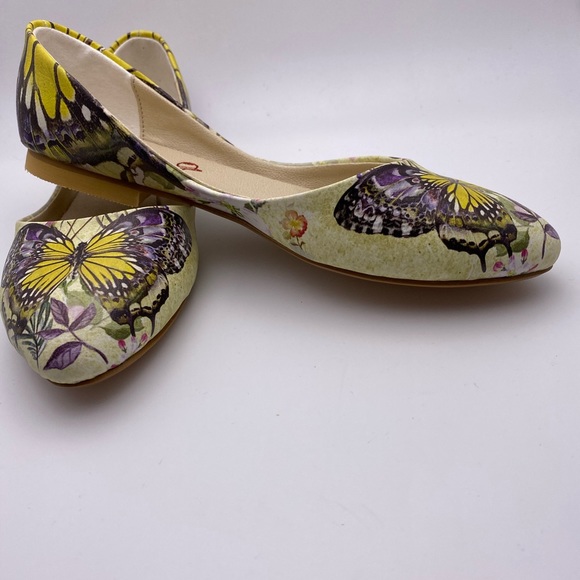 BNWT NEEFS PRINTED BALLERINA FLATS Size 6 NEW IN BOX | Made in Turkey - Picture 2 of 12